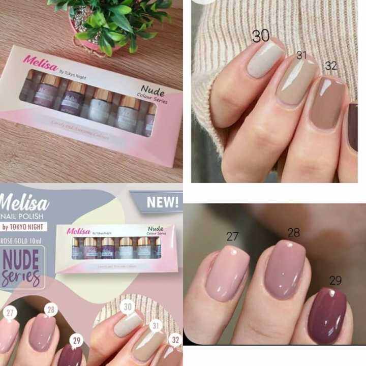 Nail Polish Melisa By Tokyo Night Nude Colour Series Isi Pcs Lazada