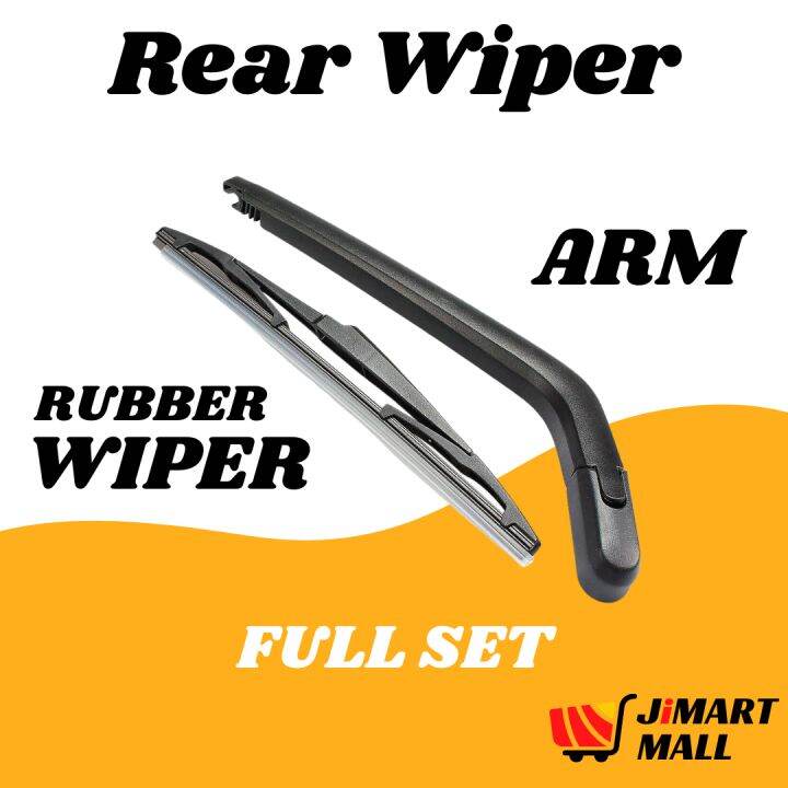 Perodua Alza Rear Wiper Full Set Arm Hanger Car Back Wiper Belakang