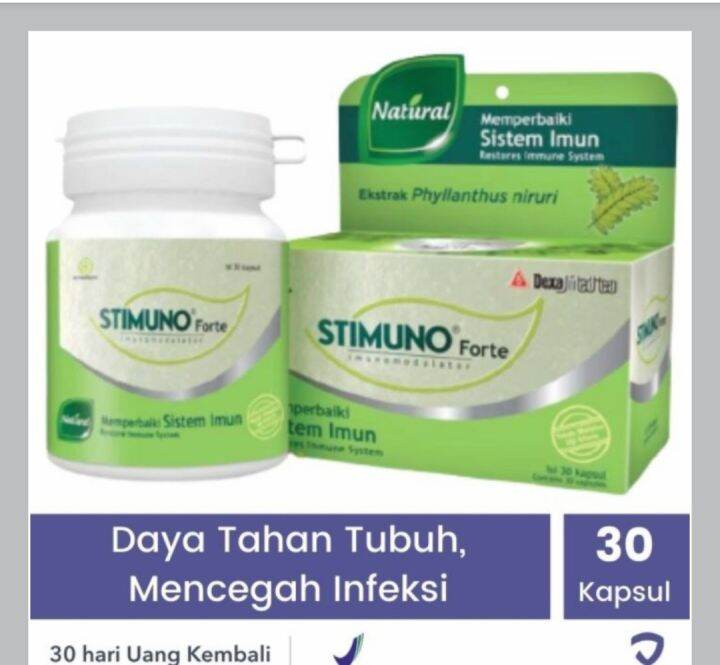 Stimuno Forte Daya Tahan Tubuh 30 Kaplet Lazada Indonesia