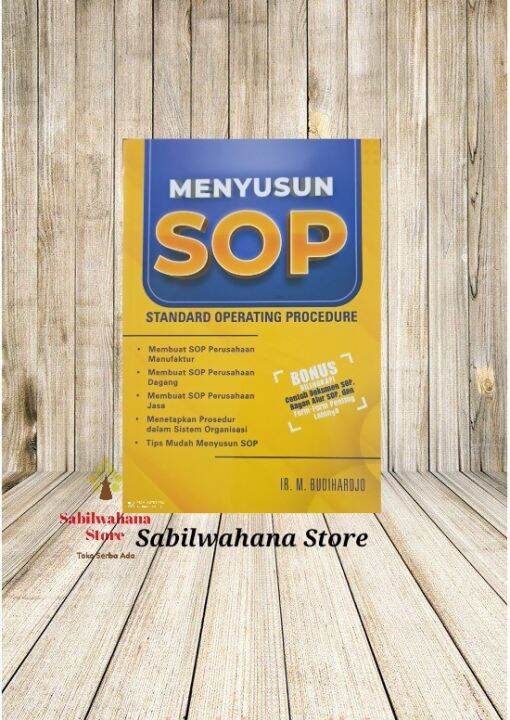 Buku Menyusun Sop Ori By Ir Budihardjo Lazada Indonesia