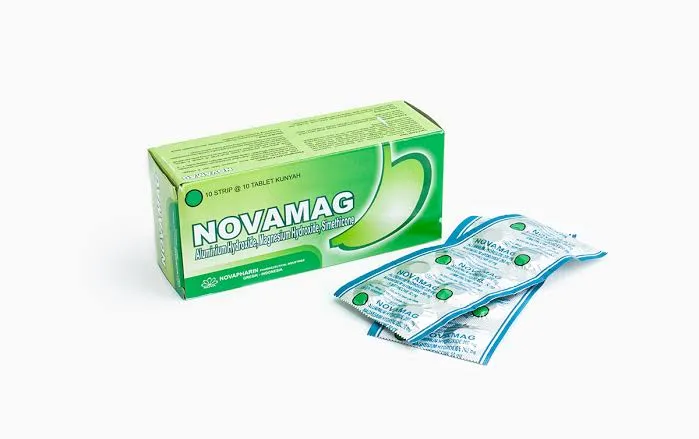 Novamag 100 Tablet Kunyah Antasida Doen Antasid Antacida Antacid