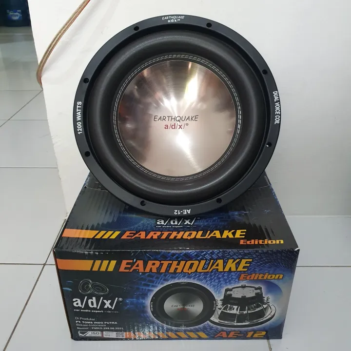 Subwoofer Adx Earthquake New Edition Double Coil Inch Lazada Indonesia