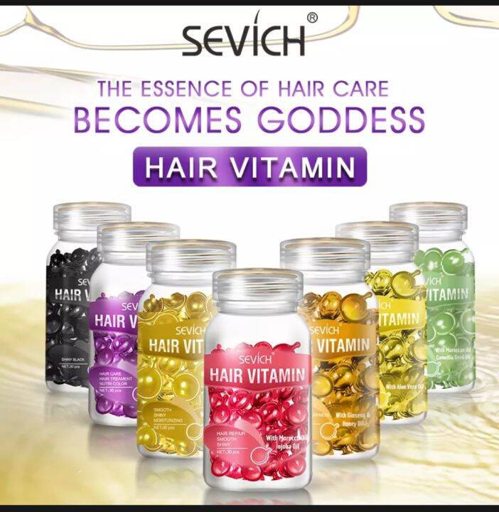 Sevich Hair Vitamin Oil Capsules Lazada