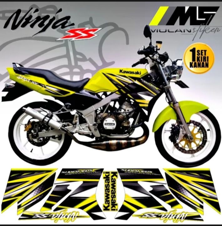 Decal Sticker Striping Variasi Motif Ori Ninja SS 150 2013 Merah