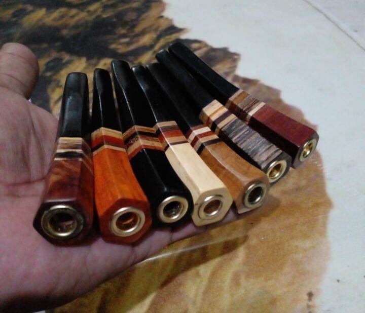 Once Pipa Rokok Kayu Nusantara Motif Segi Lazada Indonesia