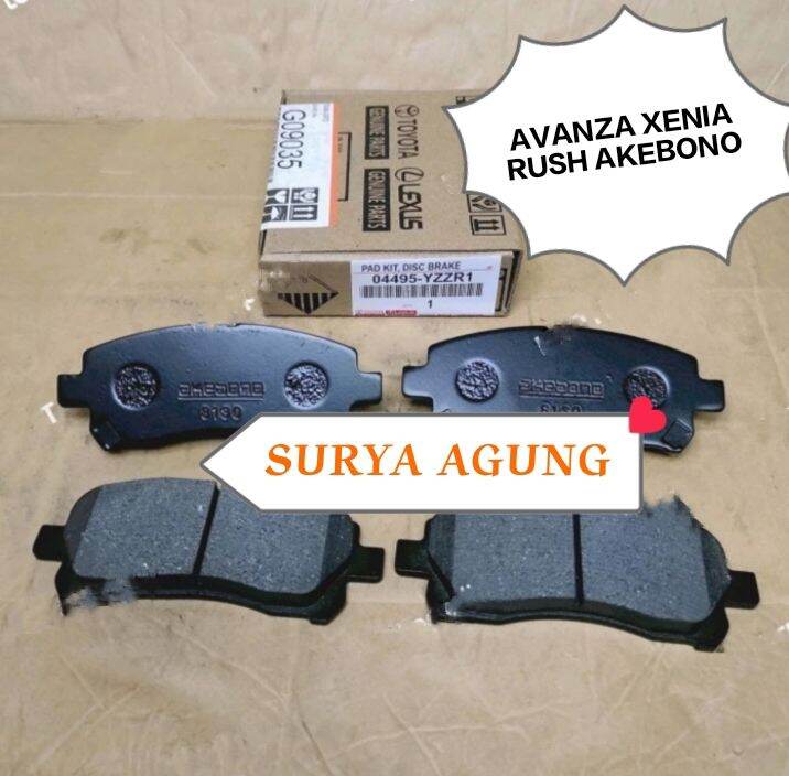 BRAKE PAD FRONT KAMPAS REM CAKRAM DEPAN TOYOTA AVANZA XENIA RUSH