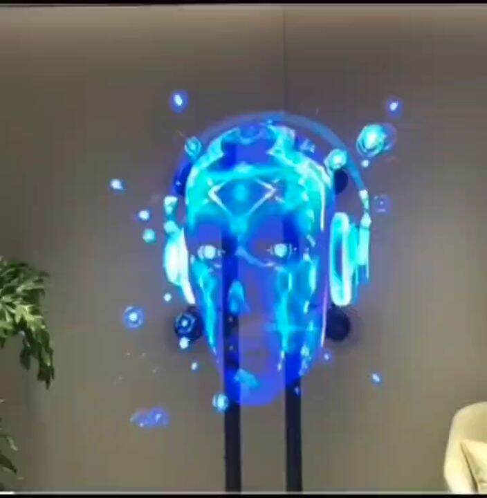 D Hologram Advertising Fan Projector Light Display Holographic Led