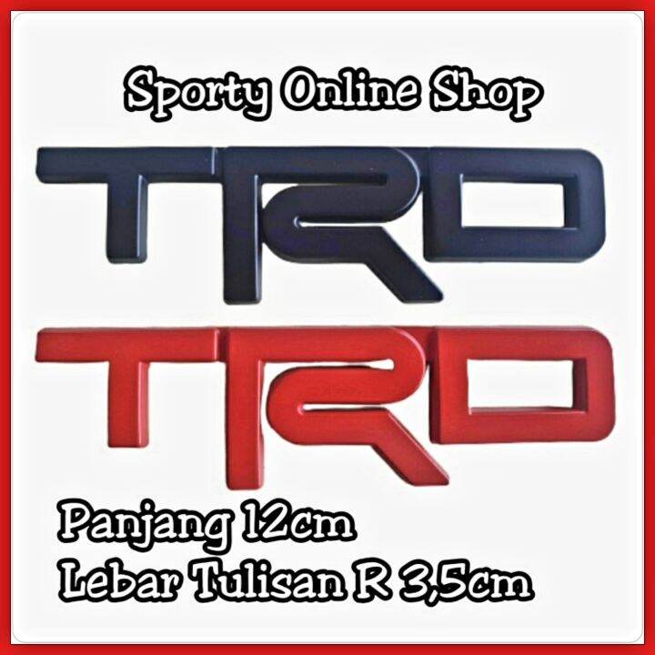 Emblem Logo Tulisan TRD Lazada Indonesia