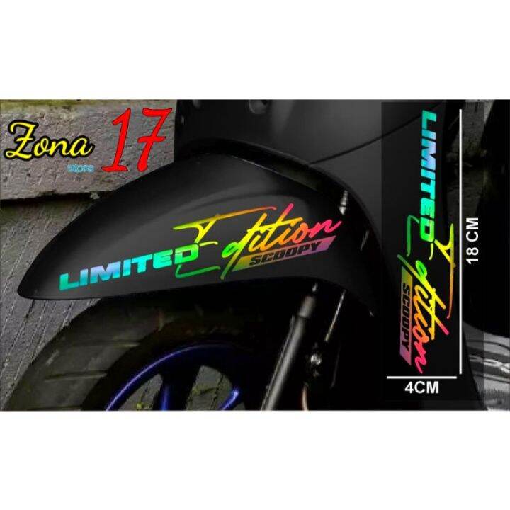 Stiker Cutting Scoopy Limited Edition Hologram Lazada Indonesia