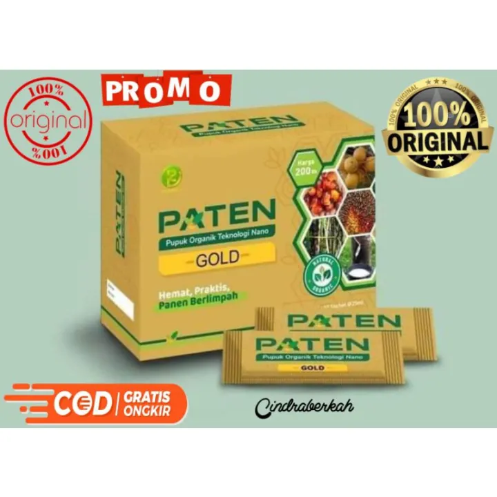 PUPUK PATEN GOLD ORGANIK PRAKTIS ORIGINAL 1 BOX ISI 12 SACHET Lazada