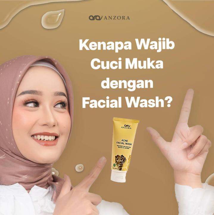 Facial Wash Glow Anzora Original Lazada Indonesia