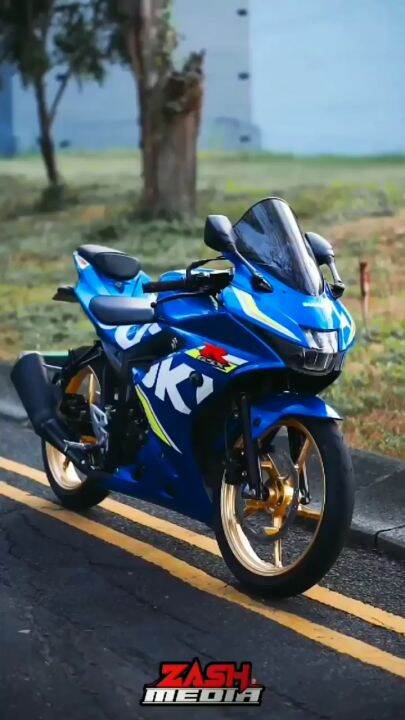 Striping Stiker Polet Suzuki Gsx Biru Stiker Lis Body Motor