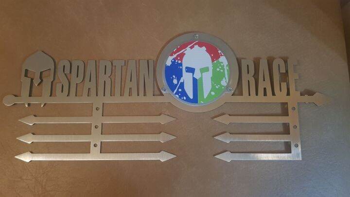 Spartan Medal Hangers For Spartan Racers Stainless Steel Medal Hanger