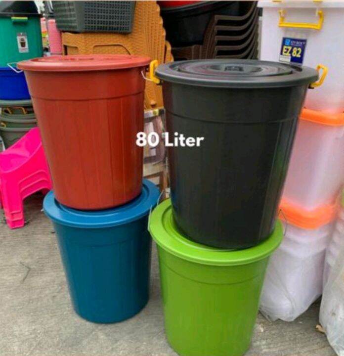 Ember Plastik Jumbo Liter Tutup Gentong Air Besar Lazada Indonesia