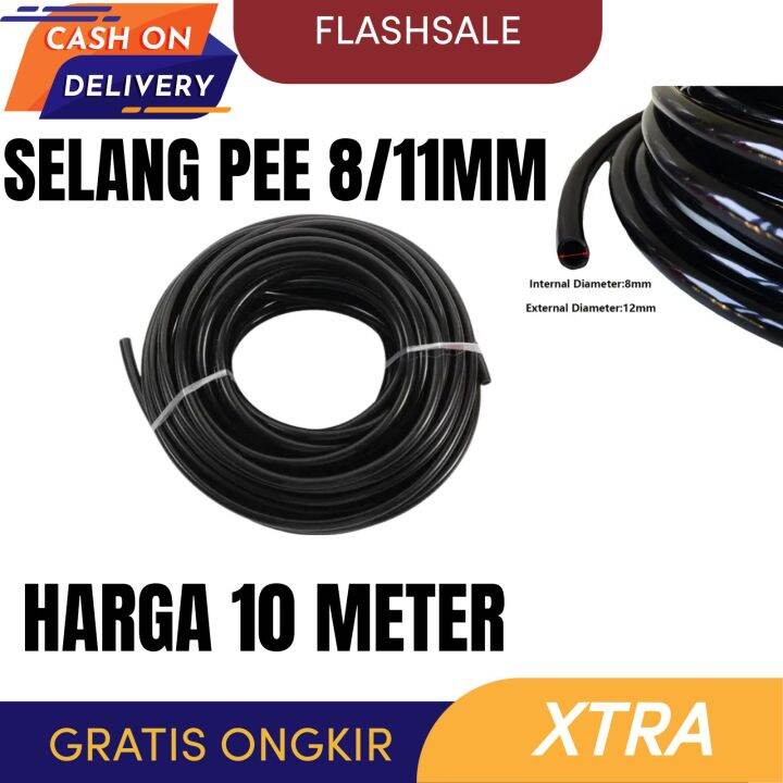 Meter Selang Pe X Mm Alat Siram Hose Irigasi Hidroponik