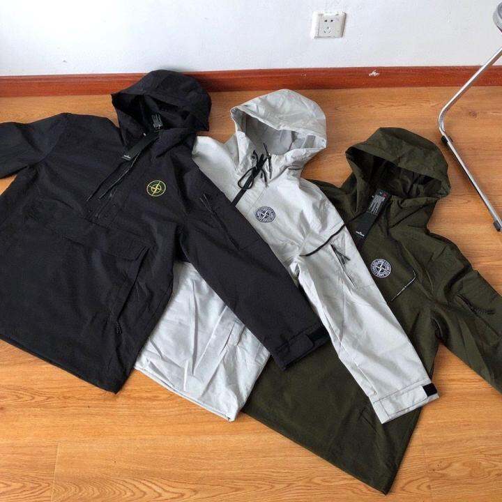 Jaket Coggle Parasut Stone Island Unisex Full Lazada Indonesia