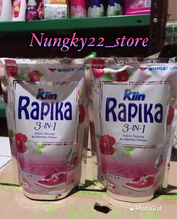 Rapika 3in1 Pewangi Pelicin Pakaian Korean Camelia 400ml Lazada Indonesia