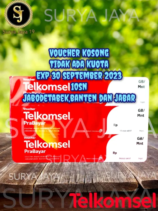 Voucher Kosong Telkomsel Cover Jabodetabek Lazada Indonesia