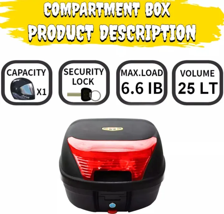 Lt Motorcycle Compartment Box Ubox With Baseplate Lt Lazada Ph