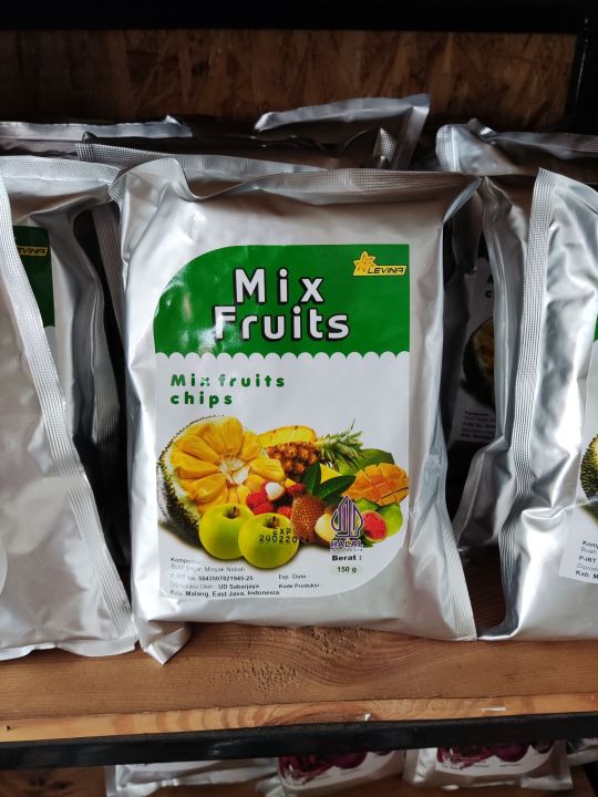 Kripik Buah Mix Fruit Gram Keripik Buah Khas Malang Keripik Nangka