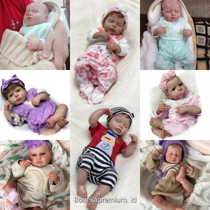 Ready Boneka Bayi Realistis Mirip Manusia Premium Reborn Silikon Cm