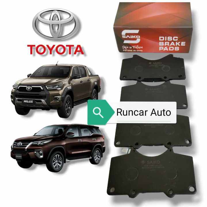 Toyota Front Disc Brake Pad Hilux Revo Gun Gun Fortuner Tgn