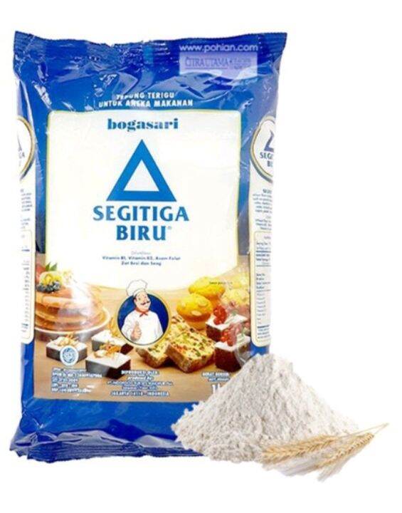 Tepung Terigu Segitiga Biru 1 Kg Lazada Indonesia