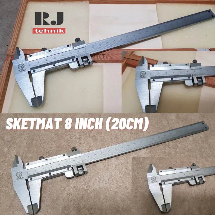 Jangka Sorong Sigmat Sketmat Vernier Caliper Normal Manual Inch Mm