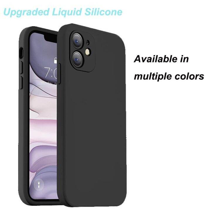 Original Square Liquid Silicone Phone Case For IPhone 15 14 13 11 12