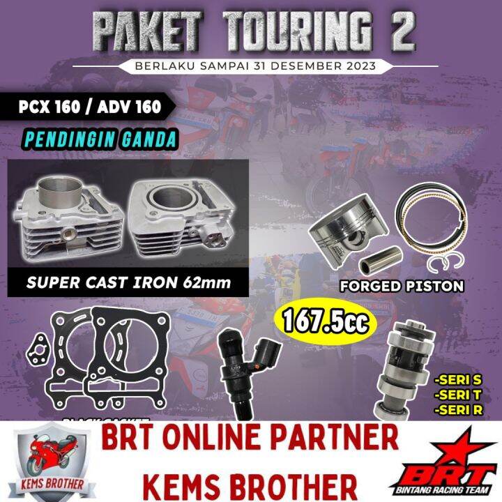 PAKET VARIO160 PCX160 BRT TOURING 2 CASTING IRON BOREUP 167CC Lazada