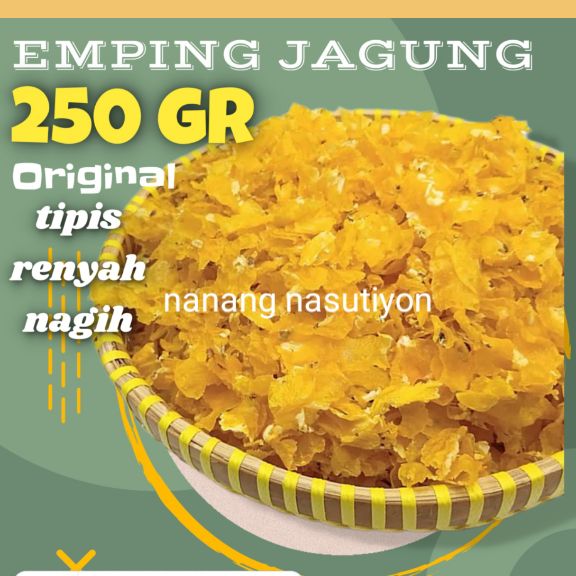 Kerupuk Emping Jagung Mentah Renyah Siap Goreng Gram Lazada Indonesia