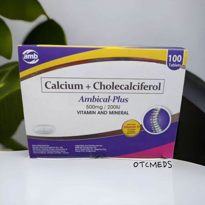 Ambical Plus Calcium Chlocalciferol Mg Iu Tablets Lazada Ph