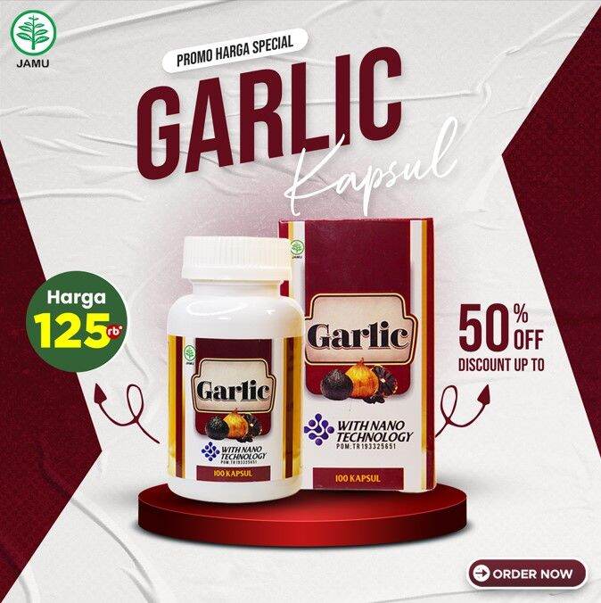 Garlic Kapsul Herbal Walatra Black Garlic Asli Ekstrak Bawang