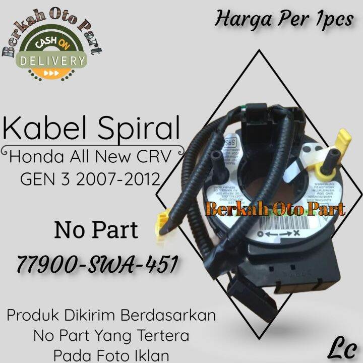 Kabel Spiral Cable Airbag Klakson Honda All New CRV GEN 3 2007 2012