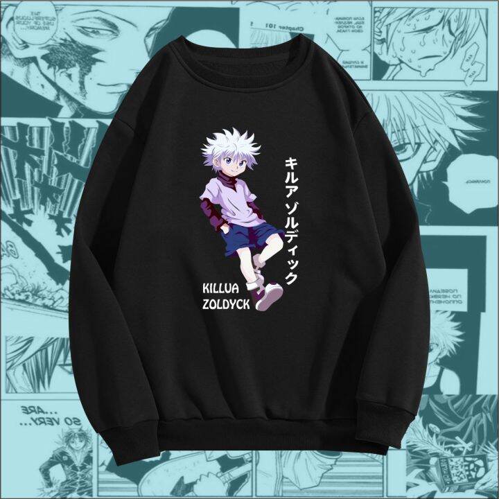 Sweater Anime Killua Zoldyck Hunter X Hunter Crewneck Jaket Anime