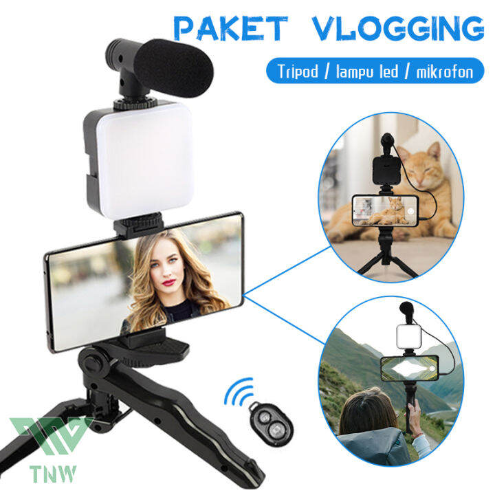 Tnw Paket Vlog Vlogging Kit Combo Youtuber Vlogging Set Pembuatan Video