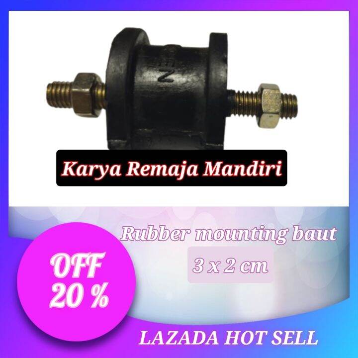 Karet Mounting 3 X 2 Cm Dudukan Mesin Serbaguna Lazada Indonesia