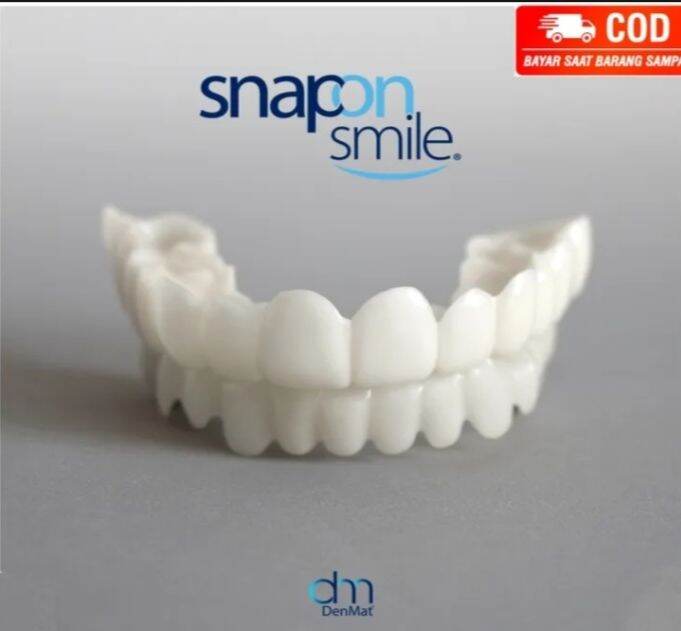 Snap On Smile Gigi Palsu Set Atas Bawah Lazada Indonesia