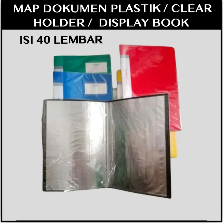 Map Dokumen Plastik Map Clear Holder Dokumen Keeper Display Book