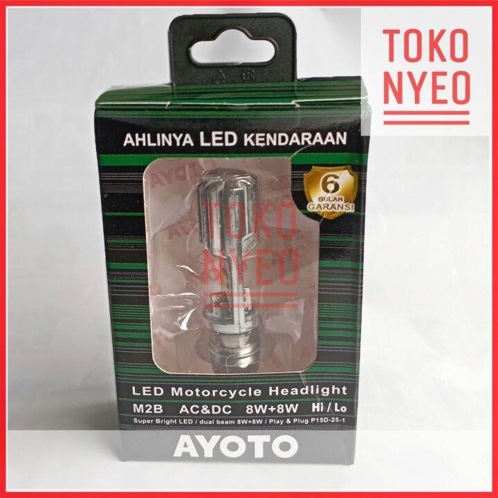 Lampu Depan Motor LED AYOTO M2B H6 AC DC Motor Matic Bebek Lazada