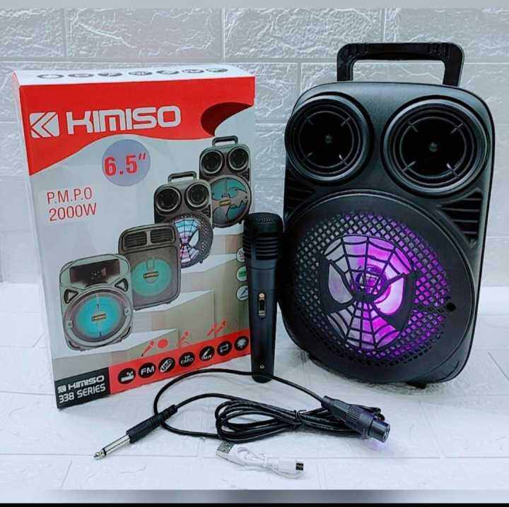 Speaker Bluetooth Kimiso Inch Spiderman Mic Karaoke Lazada