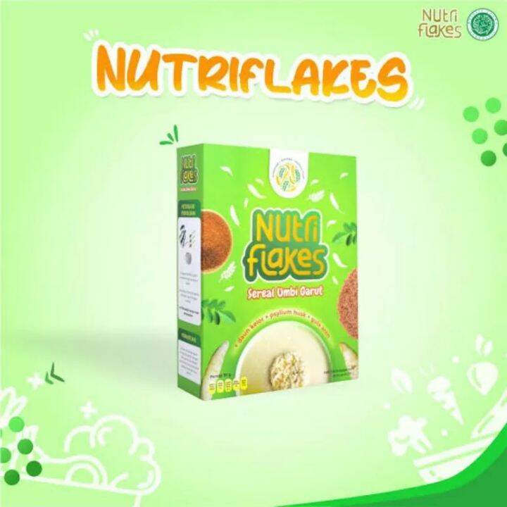 No Nutriflakes Sereal Umbi Garut Nutri Flakes Original Lazada