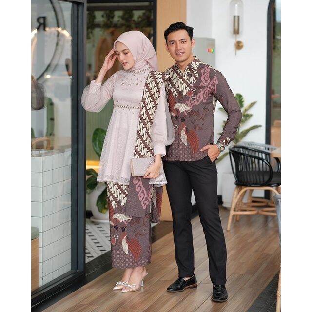 Batik Couple Dan Kebaya Madina Series Couple Nude Kebaya Engagement