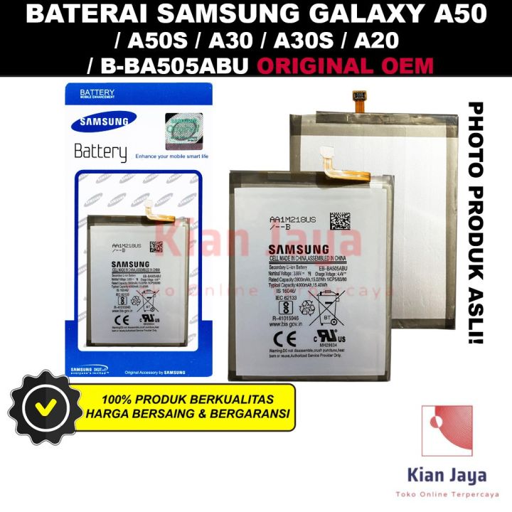 Baterai Batre HP SAMSUNG GALAXY A20 SM A205F ORIGINAL 100 Batu