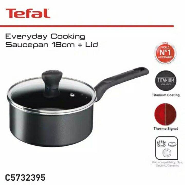 Tefal Everyday Cooking Saucepan Cm Lid Penutup Kaca Original