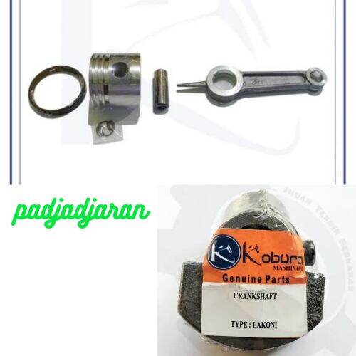 Piston Kit Stang Seher Kruk As Kompresor Angin Portable 1 2HP Lakoni