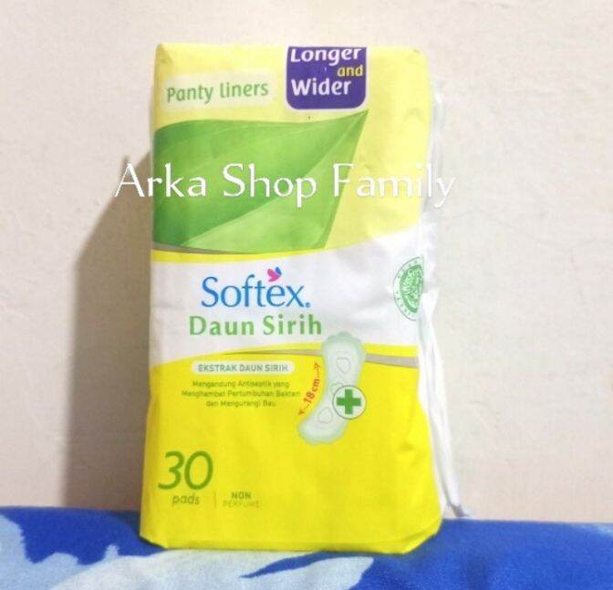 SOFTEX Pantyliner Daun Sirih Longer And Wider Non Perfume 30s Lazada