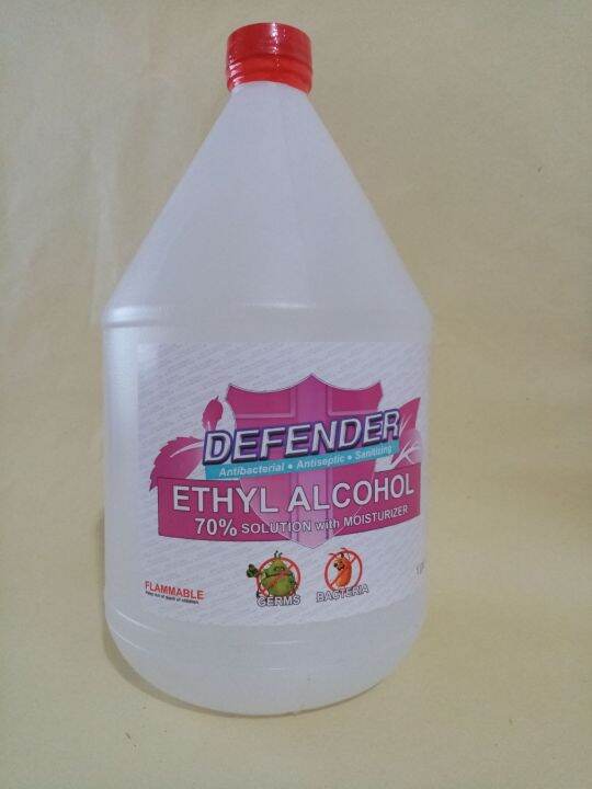 Defender Ethyl Alcohol Gallon Solutions With Moisturizer