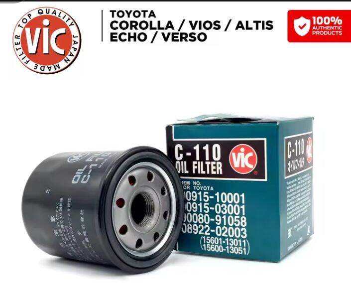 Vic C Oil Filter Genuine Made In Japan Fit For Wigo Vios Altis