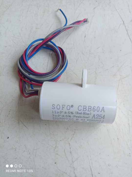 Sofo Cbb A Capacitor Mesin Cuci Sharp Tabung Uf Uf Orl Lazada